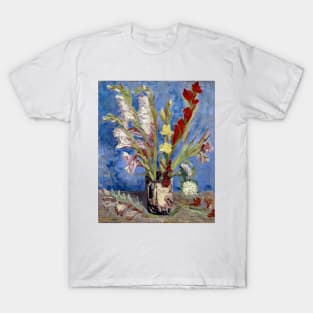 Vincent van Gogh Vase of Gladioli and Chinese Asters T-Shirt